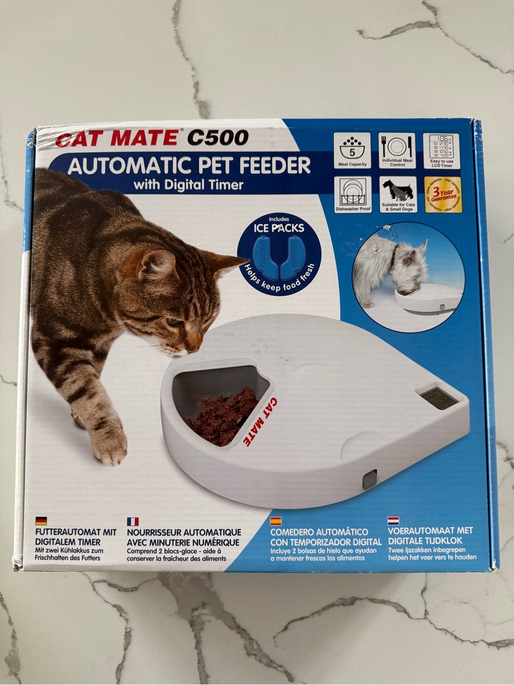 NWT Cat Mate C500 Automatic Pet Feeder Cat Dog